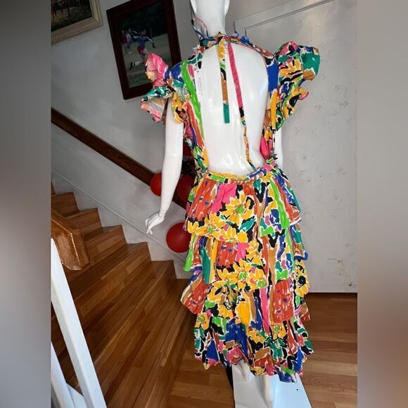 Love The Label
V Neck Ruffle Maxi Dress with Belt - Picture 4 of 8